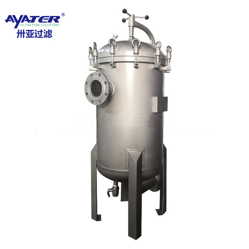 卅亞過濾|電鍍液乳膠工業廢水袋式過濾器 法蘭連接