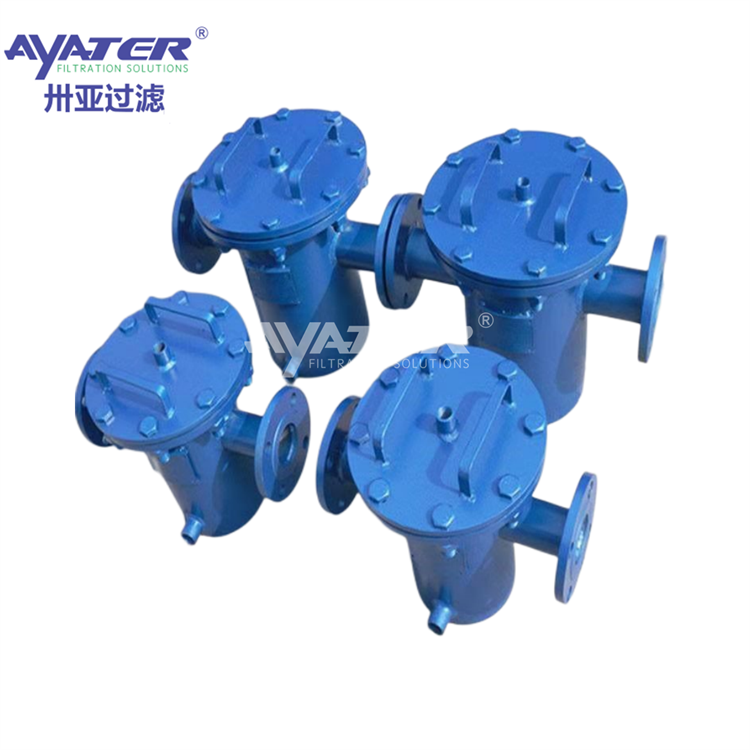 卅亞過濾碳鋼T型籃式過濾器 管道毛發(fā)粗除污器